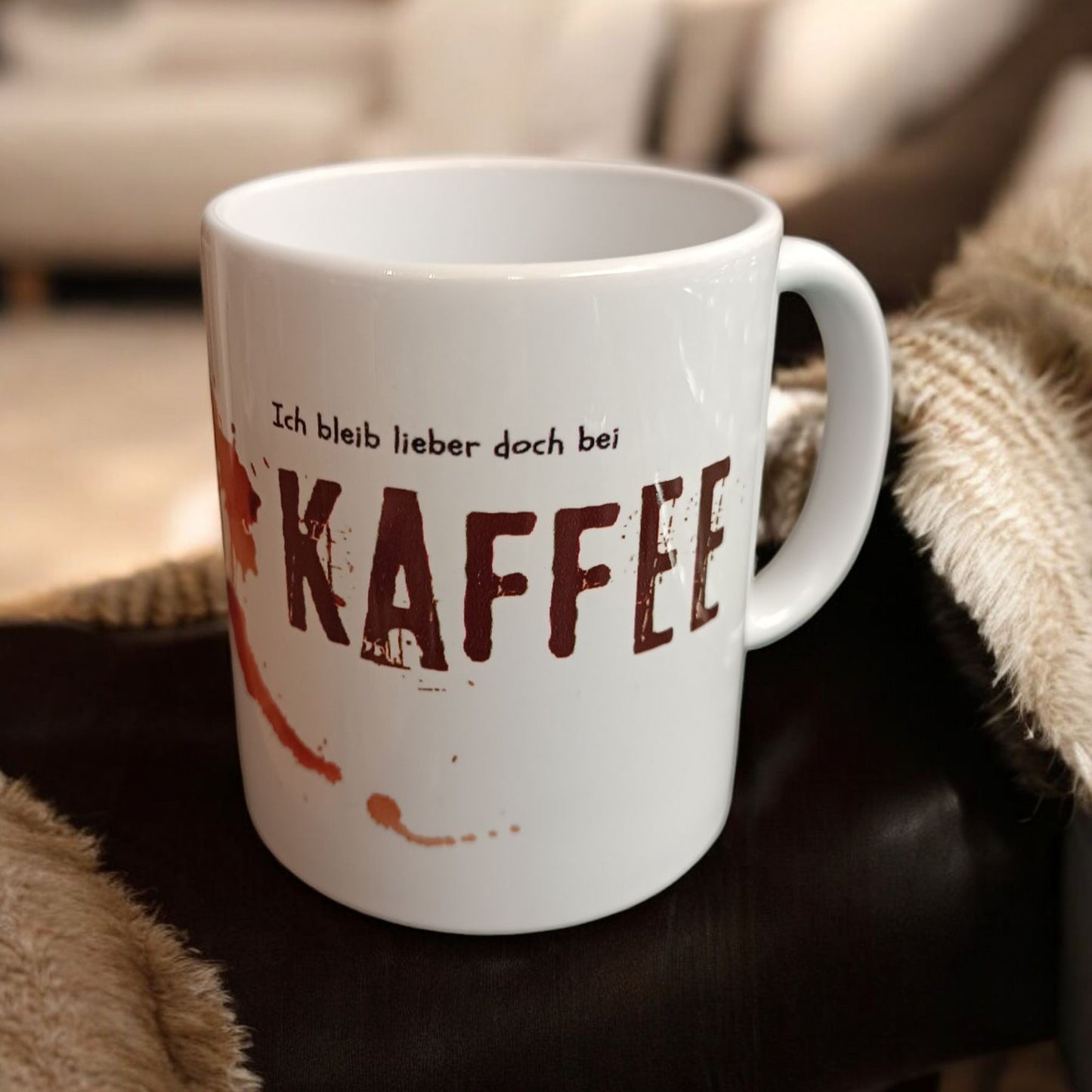 Spruchtasse – Ich liebe dich … ach scheiß drauf, ich bleib bei Kaffee