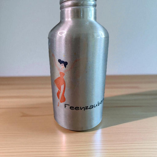 Aluminium-Trinkflasche Feenzauber – Spülmaschinenfest & Handgemacht