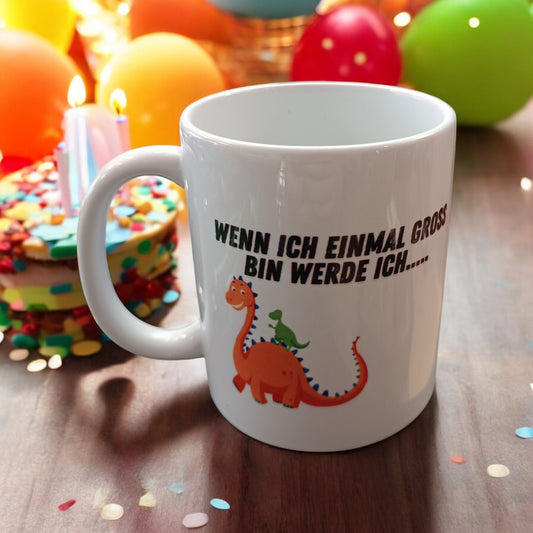 Lustige Tasse für Kinder – Warte nur, bis ich groß bin!